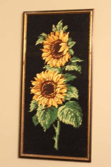 Framed Needlepoint 11" x 22 1/2"