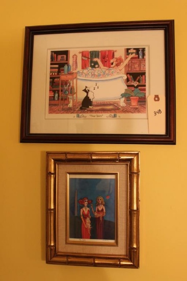 (2) Framed Prints "Soap Opera" by Katherine