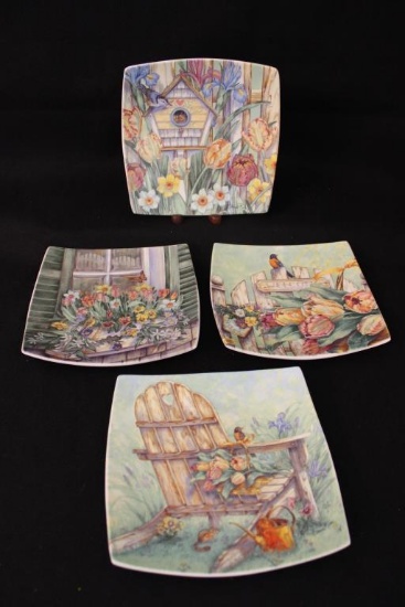 (4) Dessert Plates-8 1/2"
