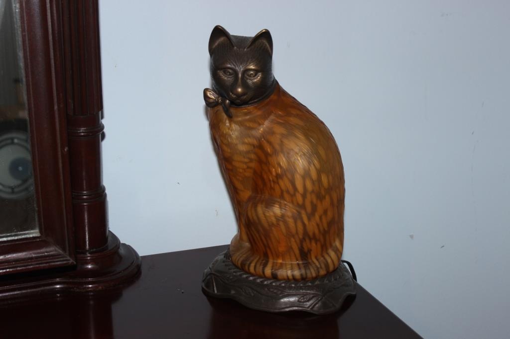 Tin Chi Cat Lamp Andrea by Sadek, 1996 | Estate & Personal Property  Personal Property | Online Auctions | Proxibid