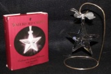 Waterford Crystal Star Ornament w/Stand & Box