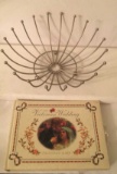 Metal Fruit Bowl and Victorian Wedding Photograph