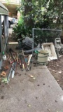 Assorted Yard and Garden Tools, Weeding Bench,