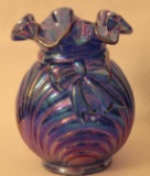 Fenton Art Glass Carnival Glass Vase 6 1/2