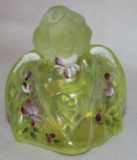 Fenton Art Glass Guardian Angel Hand Painted and