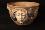 Figural Pottery Bowl-Signed Olson 11
