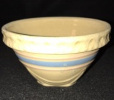 Hull Pottery Pink & Blue Stripe Mixing Bowl 4