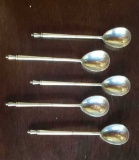 (5) Polish Spoons marked 