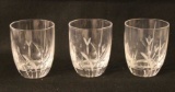 (3) Double Old Fashioned Glasses-