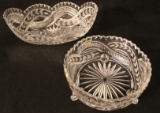 (2) Handcut Crystal Bowls by Monarch, Germany- 8