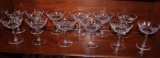 (12) Crystal Champagne/Sherbet Glasses, 4 3/4