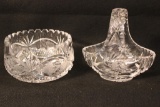 (2) Crystal Dishes Round-5 1/4