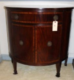 Mahogany Sheraton-Style Demi-Lune Console