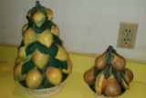 (2) Ceramic Fruit Center Pieces