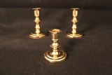 (3) Baldwin Brass Candlesticks: (2) 4 3/4