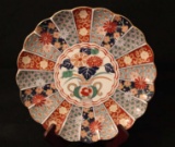 Japanese Vintage Arita Fan Design Imari