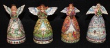 (4) Jim Shore Angel Figurines, 2006, 4 1/2