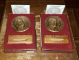 (2) Bill Clinton Inaugural Medals-1997 With Boxes