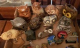 Assorted Owl Figurines