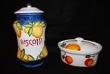 (2) Decorative Kitchen Items: Handmade Biscotti