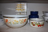 Assorted Porcelain on Steel Mixing Bowls (2) Sets