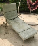Wrought Iron Chaise Lounge w/cushion
