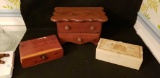 (3) Dresser Boxes