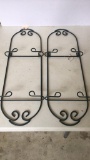 (2) Iron Wall Plate Racks, 27 1/4