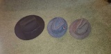 (3) Men's Hats Wool- L; Wool Pendleton 7 1/4