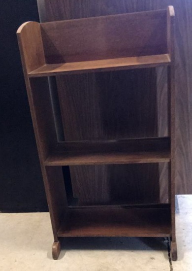 Small Wooden 3-Shelf Bookcase,