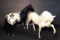 (2) Toy Horses:  (1) Breyer Black Appolosa,