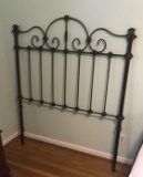 Full-Size Metal Headboard & Bed Frame