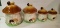 Set of (4) Ceramic Canisters