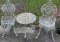 3 pc Cast Iron Patio Set