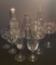 Assorted Wine Glasses and Bottles