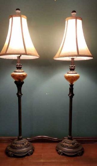 (2) Buffet Lamps, 36" Tall