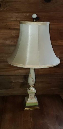 Ceramic Painted Lamp 22 1/2" Tall