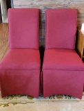 (2) Upholstered Parsons Chairs