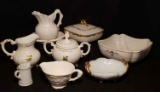 Assorted Handpainted Porcelain, Etc