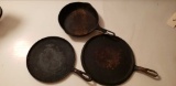 (2) Cast Iron Pans, etc.