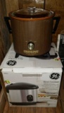(2) Small Kitchen Appliances: GE Rice Cooker,