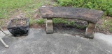 Concrete Bench & Planter