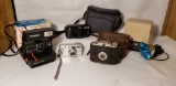 Assorted Cameras, Polaroid, Ansco, Fuji, Etc