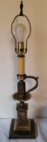 Brass Candlestick Lamp 27 1/2