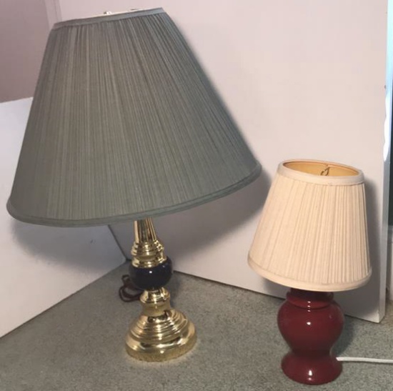 (2) Table Lamps--26" ^ 14 1/2"