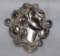 Art Nouveau Silver Plated Lady Pin 2 1/2