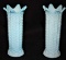 (2) Glass Posey Vases- Sowerby Glass, Registered