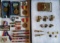 (2) Boxes of Military Buttons, Metals, Pins,