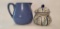 Pottery Pitcher & Ceramic Covered Dish