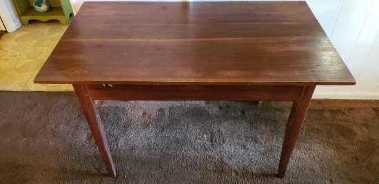 Vintage Table with Tapered Legs--45 3/4" x